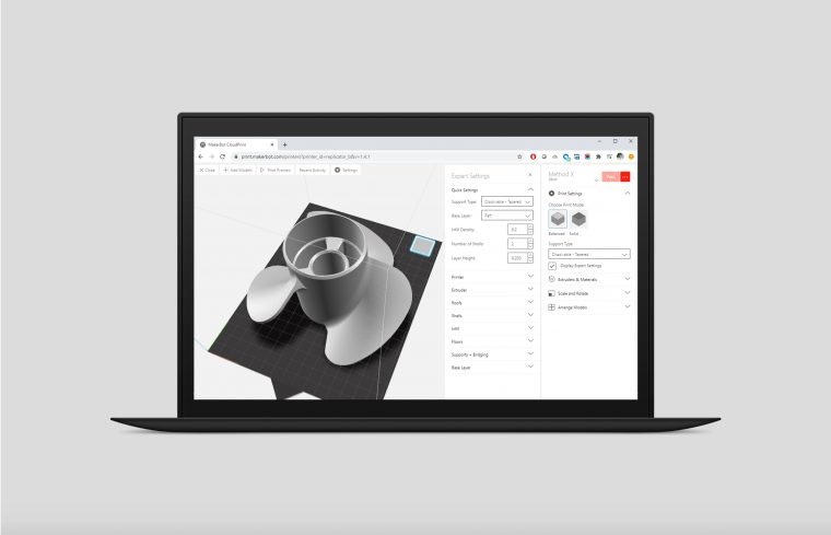 MAKERBOT CLOUDPRINT DEBUTS NEW WORKFLOW FOR 3D PRINTING COLLABORATION FROM ANYWHERE